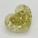 Farebný diamant srdce, fancy s nahnedlo žltou farbou, 3,72ct, GIA