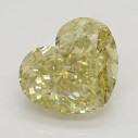 Farebný diamant srdce, fancy s nahnedlo žltou farbou, 1,52ct, GIA