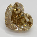 Farebný diamant srdce, fancy žltohnedý, 1,81ct, GIA