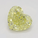 Farebný diamant srdce, fancy žltý, 1,33ct, GIA