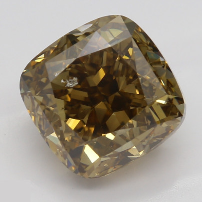 Prírodný farebný diamant s GIA certifikatom cushion fancy dark tmavo žltkasto hnedý 3.08 ct I1 5841890015_T9