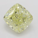 Farebný diamant cushion, fancy light žltý, 2,78ct, GIA
