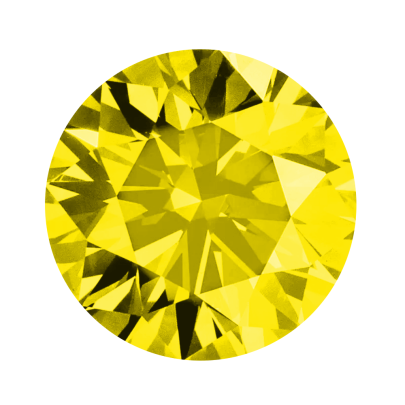 Fancy color diamant okrúhly briliant, fancy vivid jonquille žltý 2,9 mm 0,1ct  BIRDY7YL-2,9