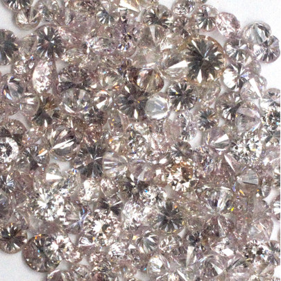 Fancy color diamant okrúhly briliant, fancy light ružový 2 mm 0,04ct  BIRDR4RO-2 2