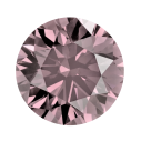 Fancy color diamant okrúhly briliant, fancy light ružový 2,3 mm 0,05ct