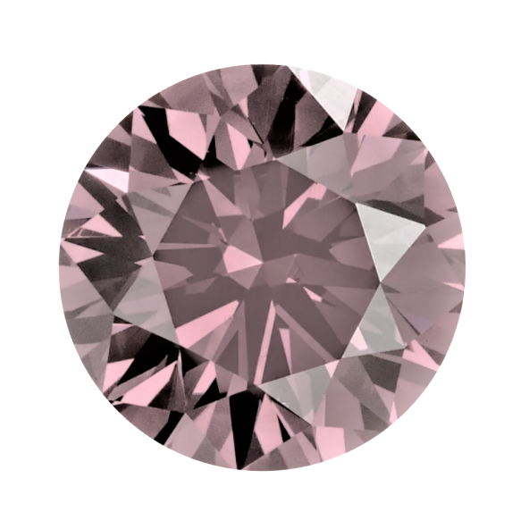 Fancy color diamant okrúhly briliant, fancy light ružový 2,5 mm 0,06ct  BIRDR4RO-2,5
