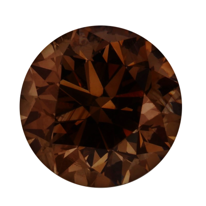 Fancy color diamant okrúhly briliant, fancy vivid Chocolate  3,2 mm 0,13ct  BIRDT7BR-3,2