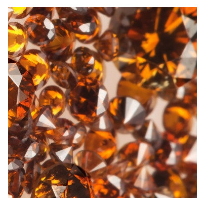 Fancy color diamant okrúhly briliant, fancy deep Amber 2,9 mm 0,1ct  BIRDO8OR-2,9 2
