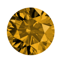Fancy color diamant okrúhly briliant, fancy deep Bronze 2,7 mm 0,07ct