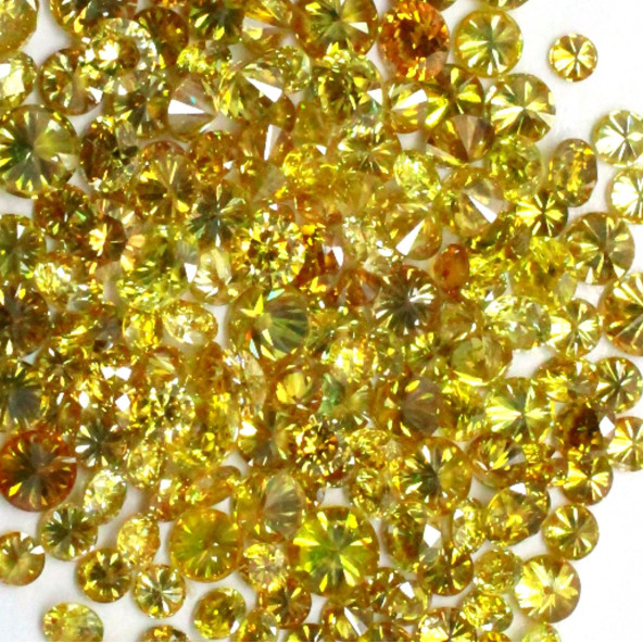 Fancy color diamant okrúhly briliant, fancy deep Bronze 2,9 mm 0,1ct  BIRDY8YL-2,9