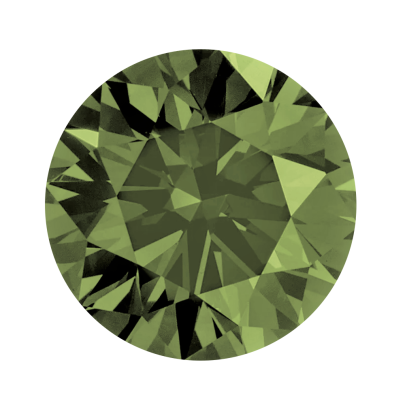 Fancy color diamant okrúhly briliant, fancy deep Olive 2,9 mm 0,1ct  BIRDG8GR-2,9