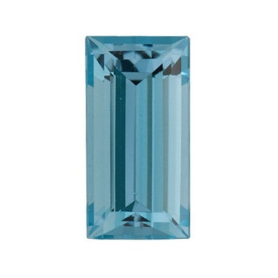 Akvamarín rovná bageta 4 x 2 mm 0,11ct Fazetovaný AKBFAAAZ-4