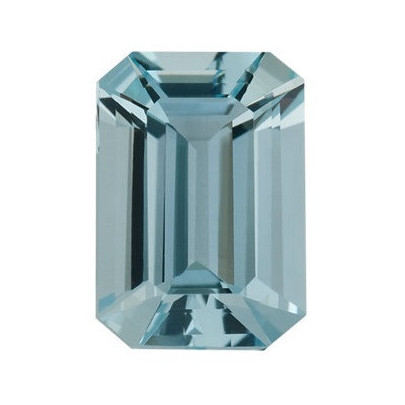 Akvamarín emerald 8 x 6 mm 1,54ct Fazetovaný AKEFAAZ-8