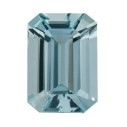 Akvamarín emerald 8 x 6 mm, A, Fazetovaný