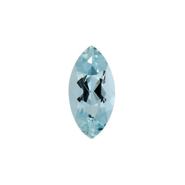 Akvamarín markíz 5 x 2,5 mm 0,16ct Fazetovaný AKMFBAZ-5