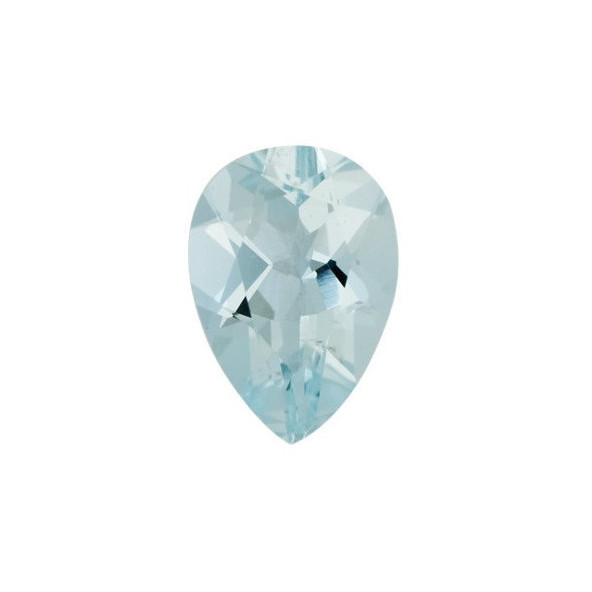 Akvamarín slza 8 x 6 mm 1,08ct Fazetovaný AKXFBAZ-8