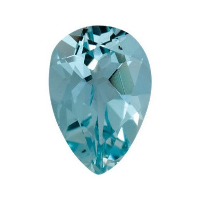 Akvamarín slza 9 x 6 mm 1,27ct Fazetovaný AKXFAAZ-9