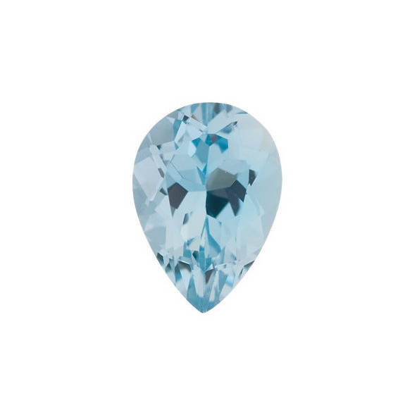 Akvamarín slza 6 x 4 mm 0,39ct Fazetovaný AKXFAAAZ-6