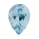 Akvamarín slza 6 x 4 mm, AA, Fazetovaný