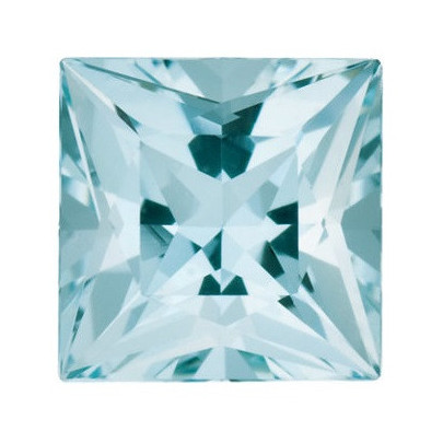 Akvamarín štvorec 4,5 x 4,5 mm 0,44ct Princess cut AKPPBAZ-4,5