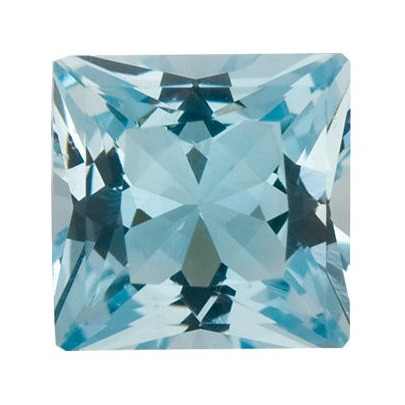 Akvamarín štvorec 4,5 x 4,5 mm 0,44ct Princess cut AKPPAAZ-4,5