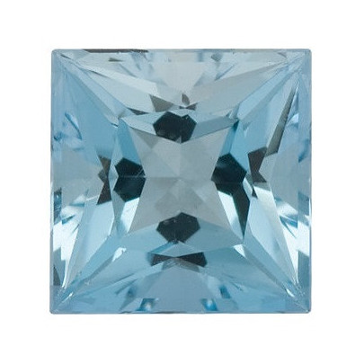 Akvamarín štvorec 2,5 x 2,5 mm 0,095ct Princess cut AKPPAAAZ-2,5