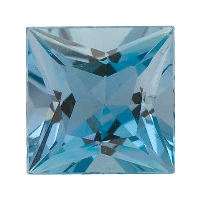 Akvamarín štvorec 4 x 4 mm 0,32ct Princess cut AKPPAAAAZ-4