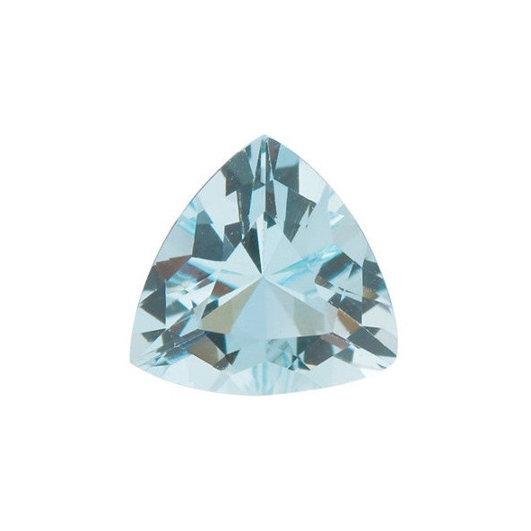 Akvamarín trillion 6 x 6 mm 0,68ct Fazetovaný AKTFAAZ-6