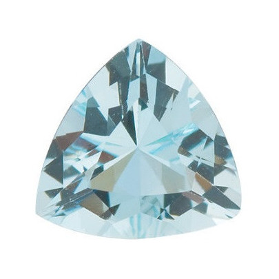Akvamarín trillion 7 x 7 mm 1,02ct Fazetovaný AKTFAAZ-7