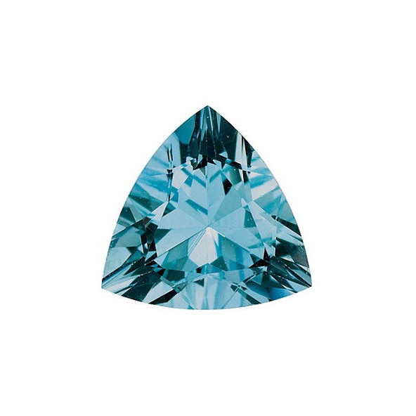 Akvamarín trillion 7 x 7 mm 1,02ct Fazetovaný AKTFAAAZ-7