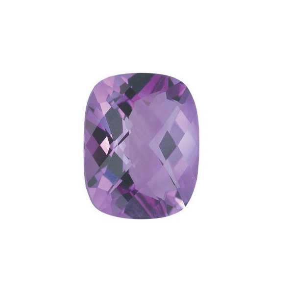 Ametyst antický cushion 10 x 8 mm 2,5ct Checkerboard cut AMUCAPU-10