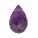 Ametyst briolette 10 x 5 mm, AA, Side-Drilled