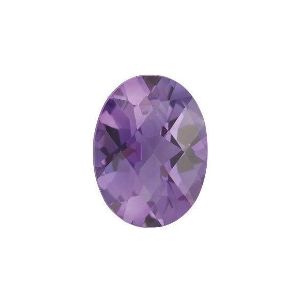 Ametyst ovál 6 x 4 mm 0,42ct Checkerboard cut AMOCAPU-6