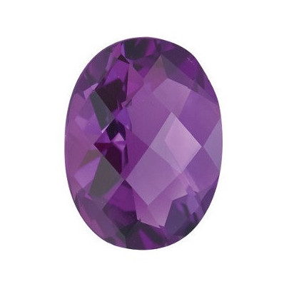 Ametyst ovál 8 x 6 mm 1,2ct Checkerboard cut AMOCAAPU-8