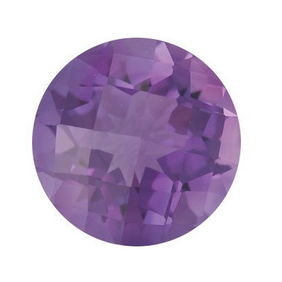 Ametyst okrúhly 7 mm 1,28ct Checkerboard cut AMRCAPU-7