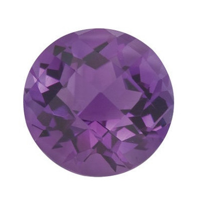 Ametyst okrúhly 7 mm 1,28ct Checkerboard cut AMRCAAPU-7