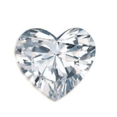 Briliant biely srdce 3 mm 0,09ct Fazetovaný BIHFSI2G-3