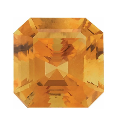 Citrín asscher 5 x 5 mm 0,38ct Fazetovaný CNAFAAYL-5