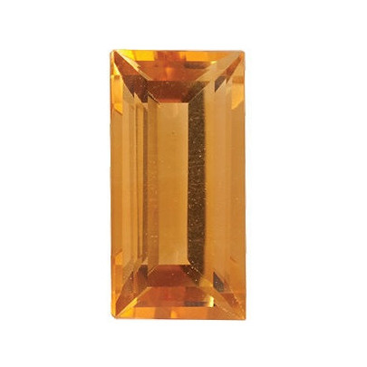 Citrín rovná bageta 6 x 3 mm 0,35ct Fazetovaný CNBFAAYL-6