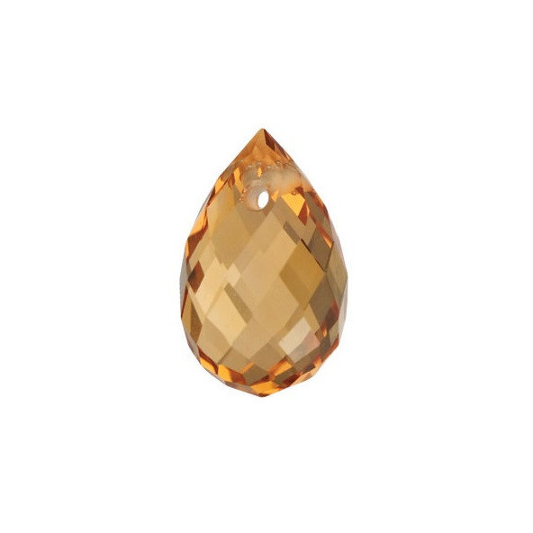 Citrín briolette 10 x 5 mm Fazetovaný CNYFAAYL-10