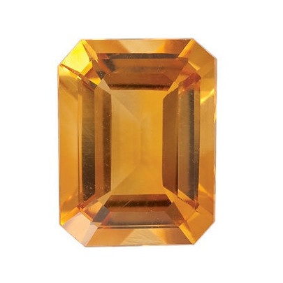 Citrín emerald 6 x 4 mm 0,54ct Fazetovaný CNEFAAYL-6