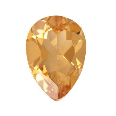 Citrín slza 6 x 4 mm 0,38ct Fazetovaný CNXFAYL-6