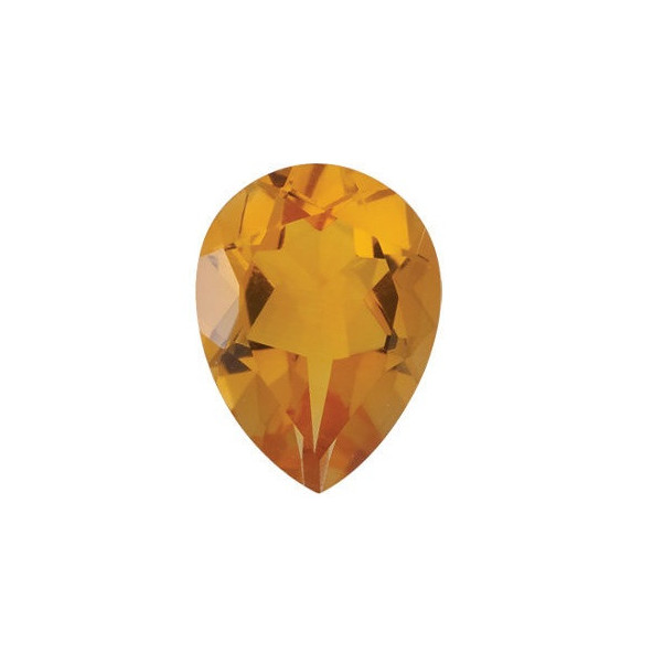Citrín slza 8 x 5 mm 0,8ct Fazetovaný CNXFAAYL-8