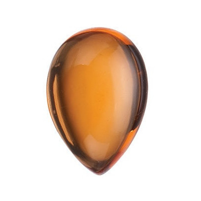 Citrín slza 6 x 4 mm 0,5ct Kabošon CNXKAAYL-6