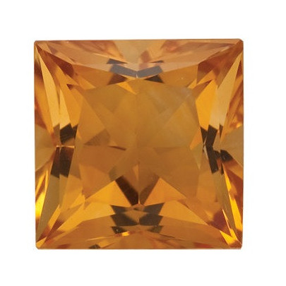 Citrín štvorec 3,5 x 3,5 mm 0,21ct Princess cut CNPPAAYL-3,5