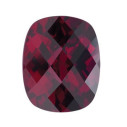 Granát rhodolit antický cushion 9 x 7 mm, AA, Checkerboard cut