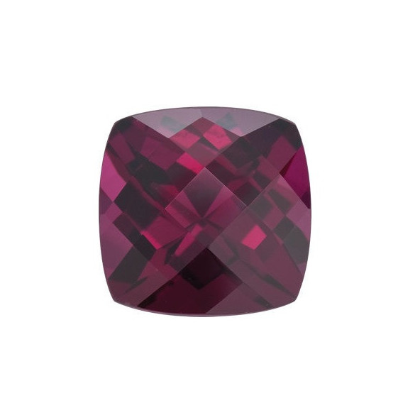 Granát rhodolit antický štvorec 7 x 7 mm 2,11ct Checkerboard cut GRVCAARP-7
