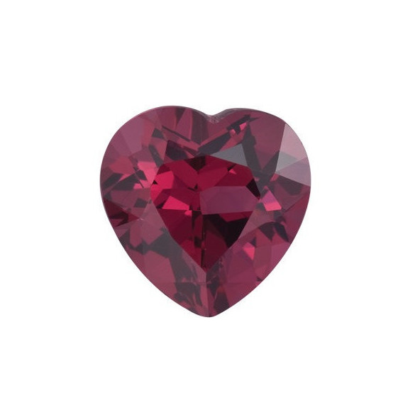 Granát rhodolit srdce 5 x 5 mm 0,63ct Fazetovaný GRHFAARP-5