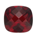 Granát mozambik antický štvorec 10 x 10 mm, AA, Checkerboard cut