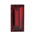 Granát mozambik rovná bageta 5 x 2 mm, AA, Fazetovaný